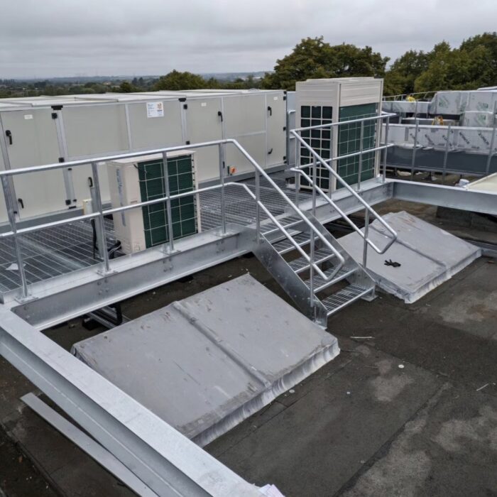 metal staircase fabrication by meadows engineering