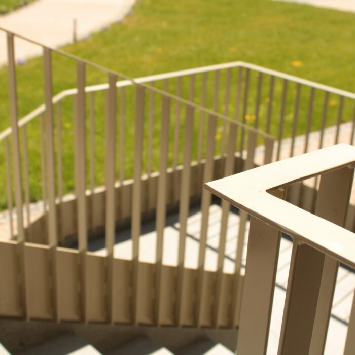 steel balustrade fabrication by meadows engineering in liverpool